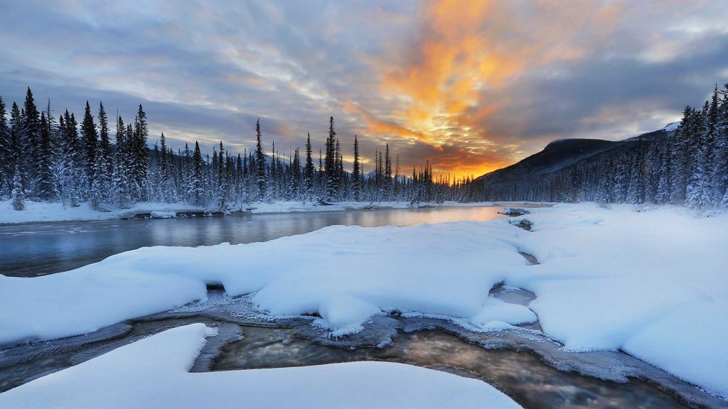 Snowy Sunrise – Bing Wallpaper Download