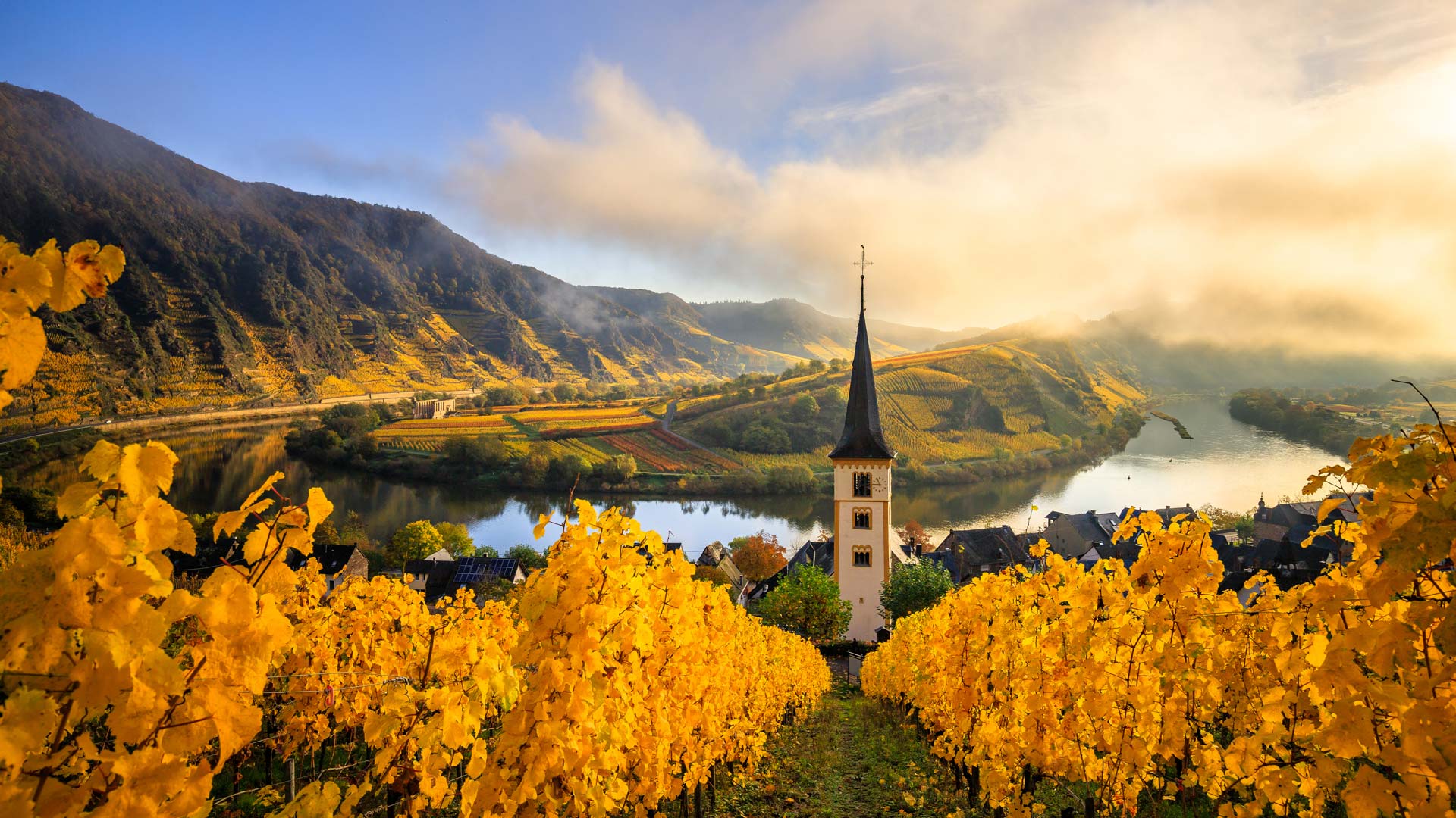 Moselle Valley Church Tower Fall