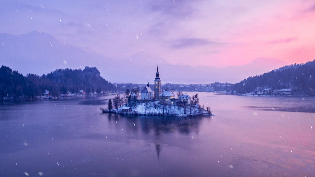 Lake Bled Snow